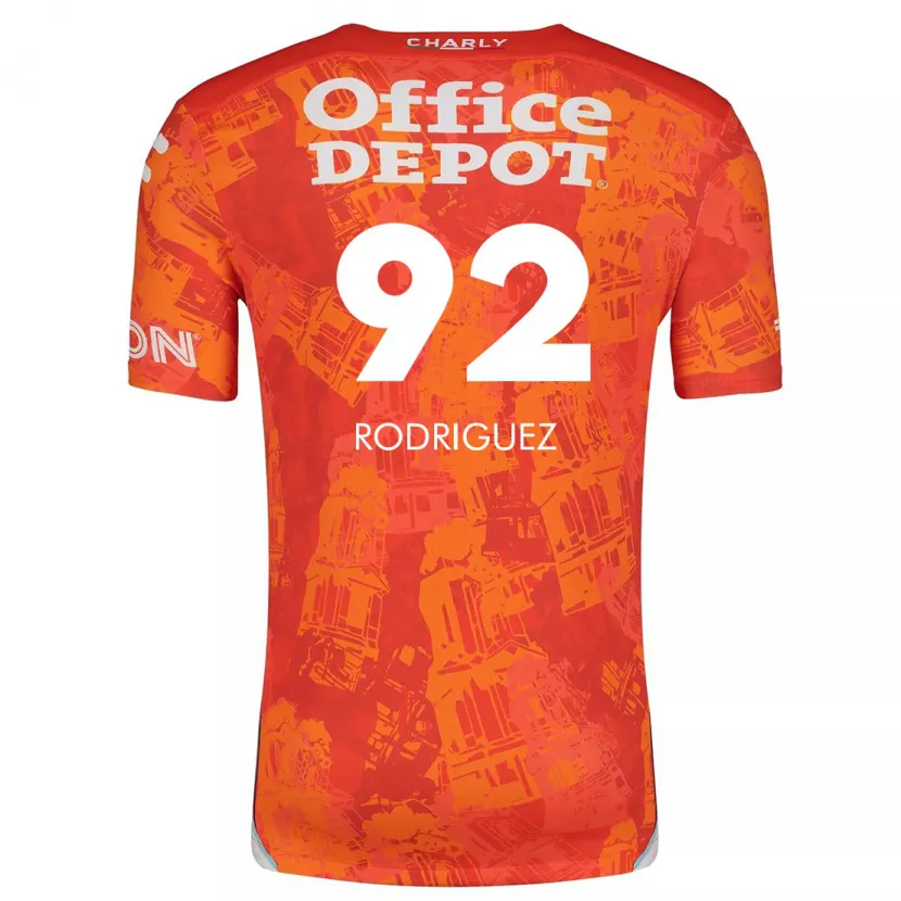 Danxen Women Sergio Rodríguez #92 Orange White Away Jersey 2024/25 T-Shirt