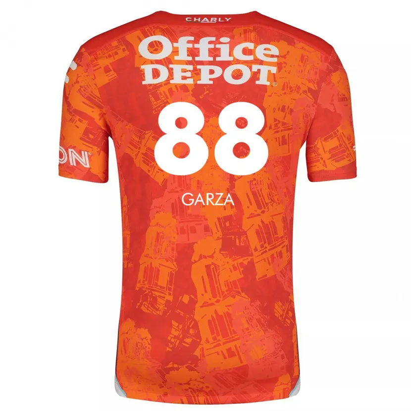 Danxen Women Adrián Garza #88 Orange White Away Jersey 2024/25 T-Shirt