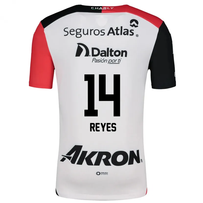 Danxen Women Luis Reyes #14 White Red Black Away Jersey 2024/25 T-Shirt