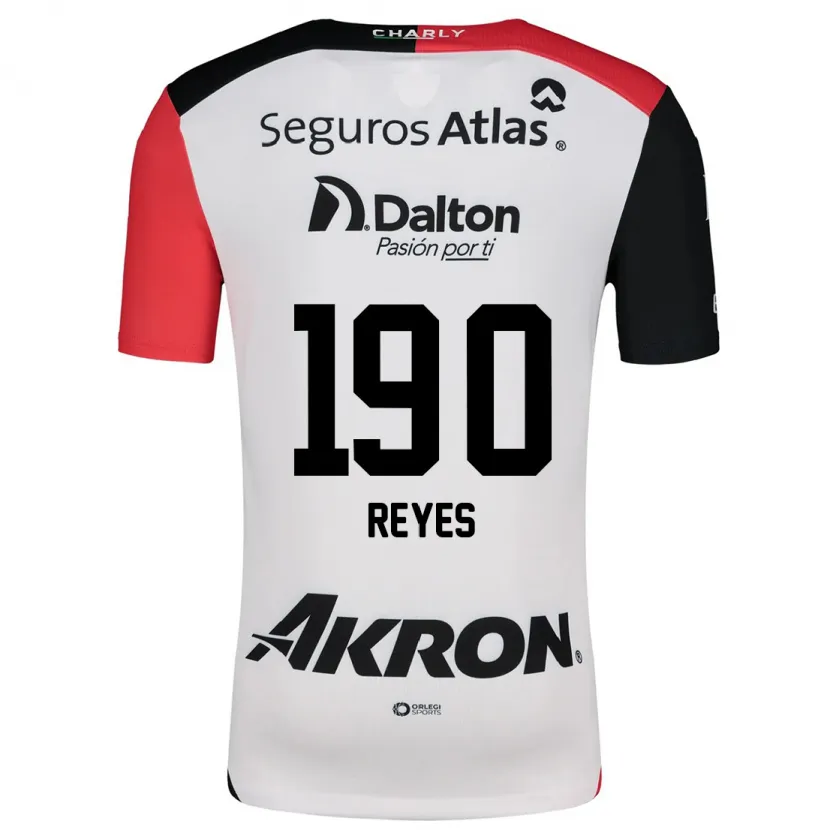 Danxen Women Óscar Reyes #190 White Red Black Away Jersey 2024/25 T-Shirt