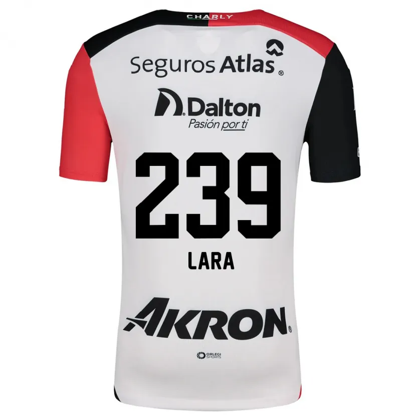 Danxen Women Guadalupe Lara #239 White Red Black Away Jersey 2024/25 T-Shirt
