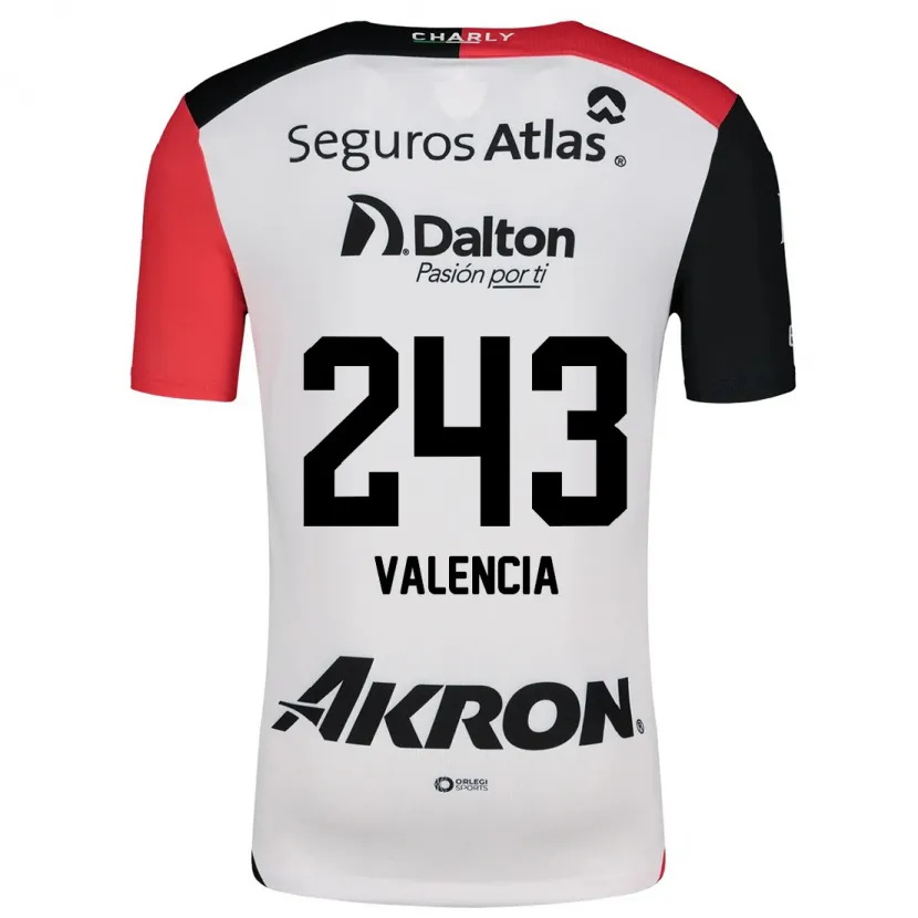 Danxen Women Luis Valencia #243 White Red Black Away Jersey 2024/25 T-Shirt