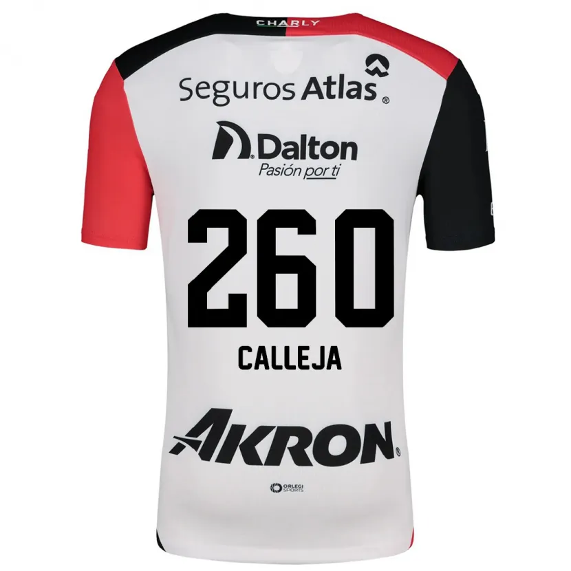 Danxen Women Diego Calleja #260 White Red Black Away Jersey 2024/25 T-Shirt