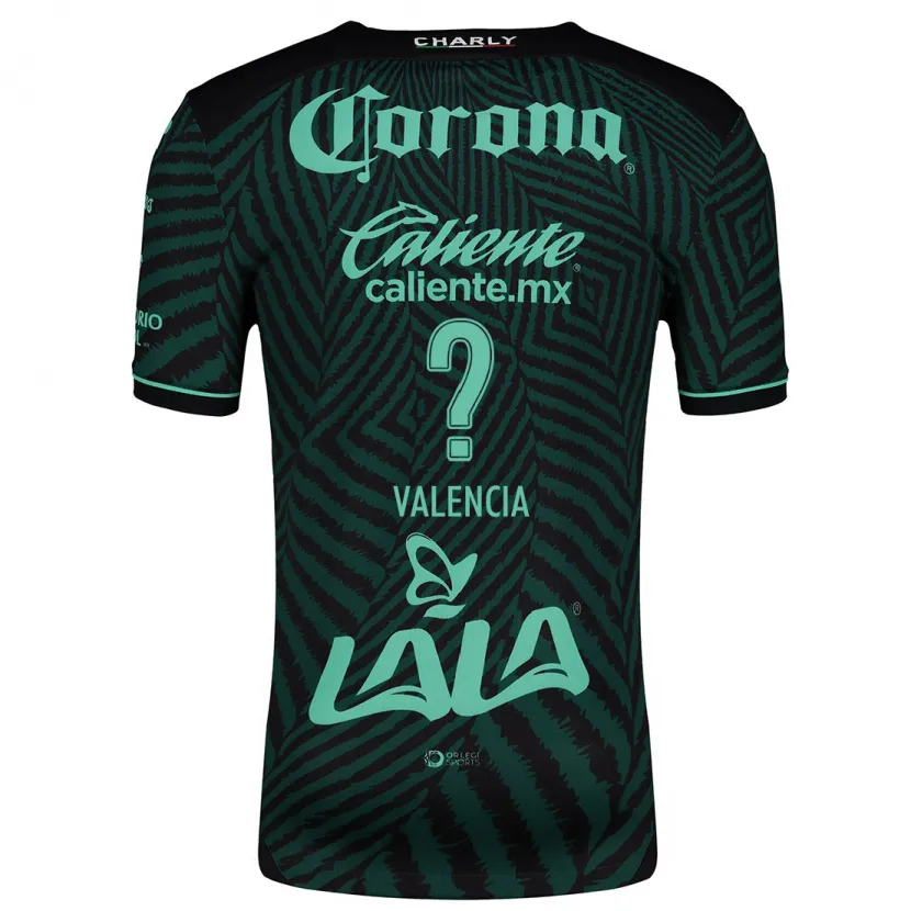 Danxen Women Álex Valencia #0 Black Green Away Jersey 2024/25 T-Shirt