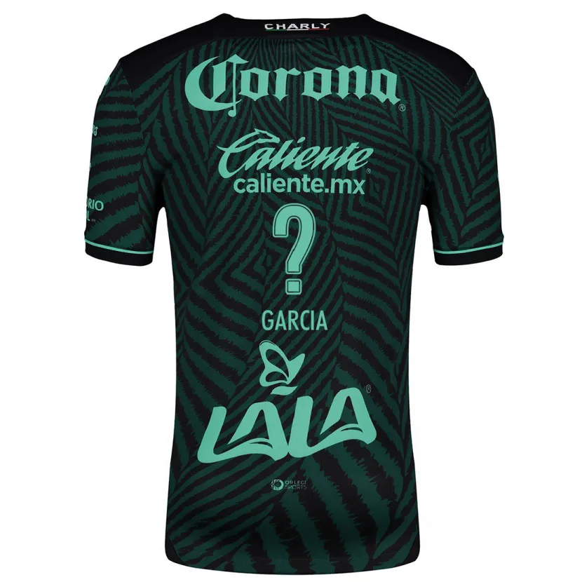 Danxen Women Kevin García #0 Black Green Away Jersey 2024/25 T-Shirt
