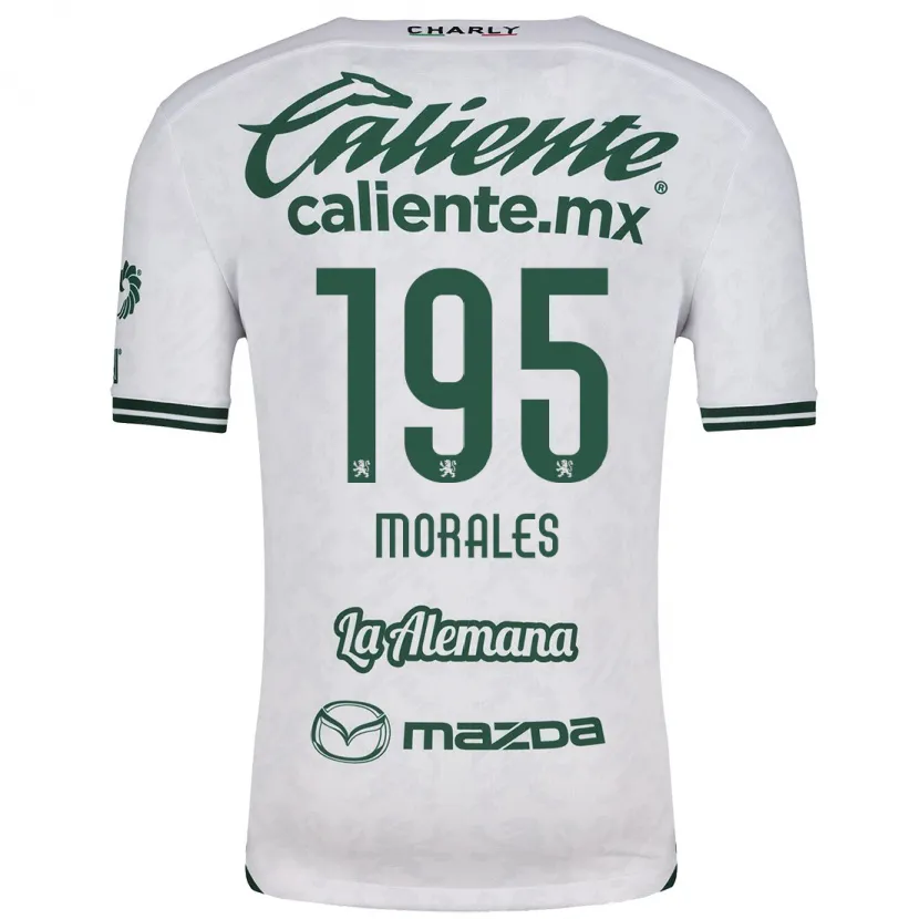 Danxen Women Daniel Morales #195 White Green Away Jersey 2024/25 T-Shirt