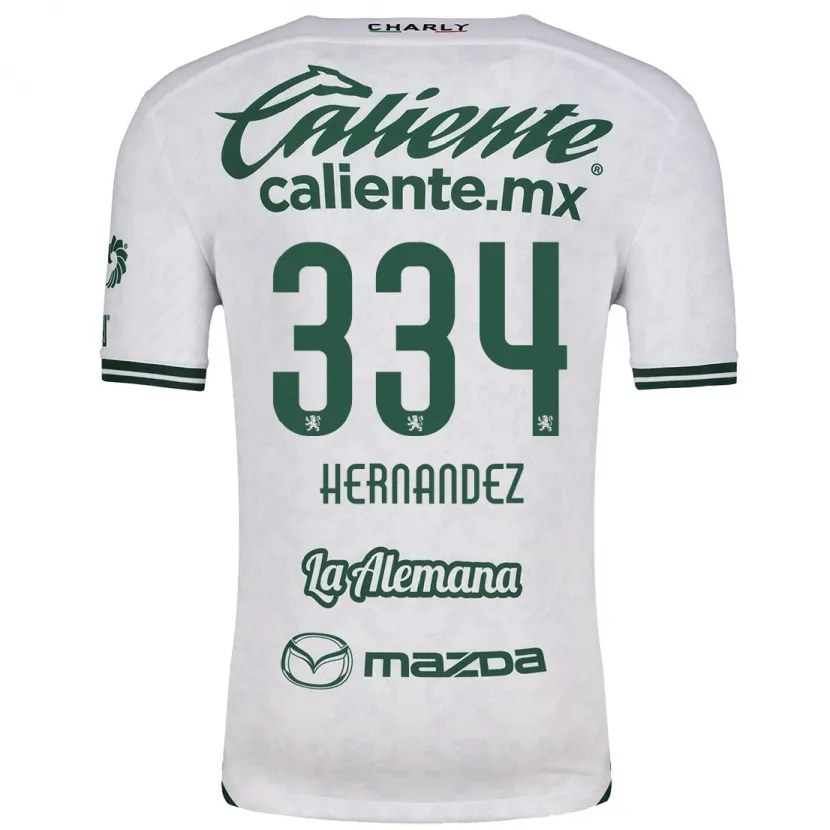 Danxen Women Alan Hernández #334 White Green Away Jersey 2024/25 T-Shirt