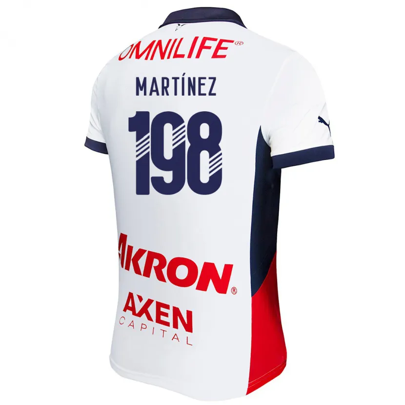 Danxen Women Andrew Martínez #198 White Red Blue Away Jersey 2024/25 T-Shirt