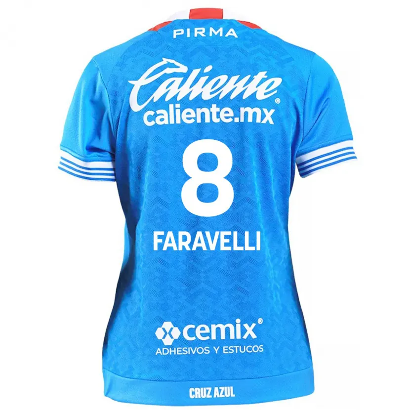 Danxen Kid Lorenzo Faravelli #8 Sky Blue Home Jersey 2024/25 T-Shirt