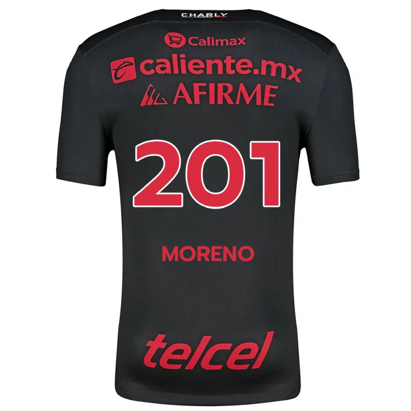 Danxen Kid Jesús Moreno #201 Black Red Home Jersey 2024/25 T-Shirt