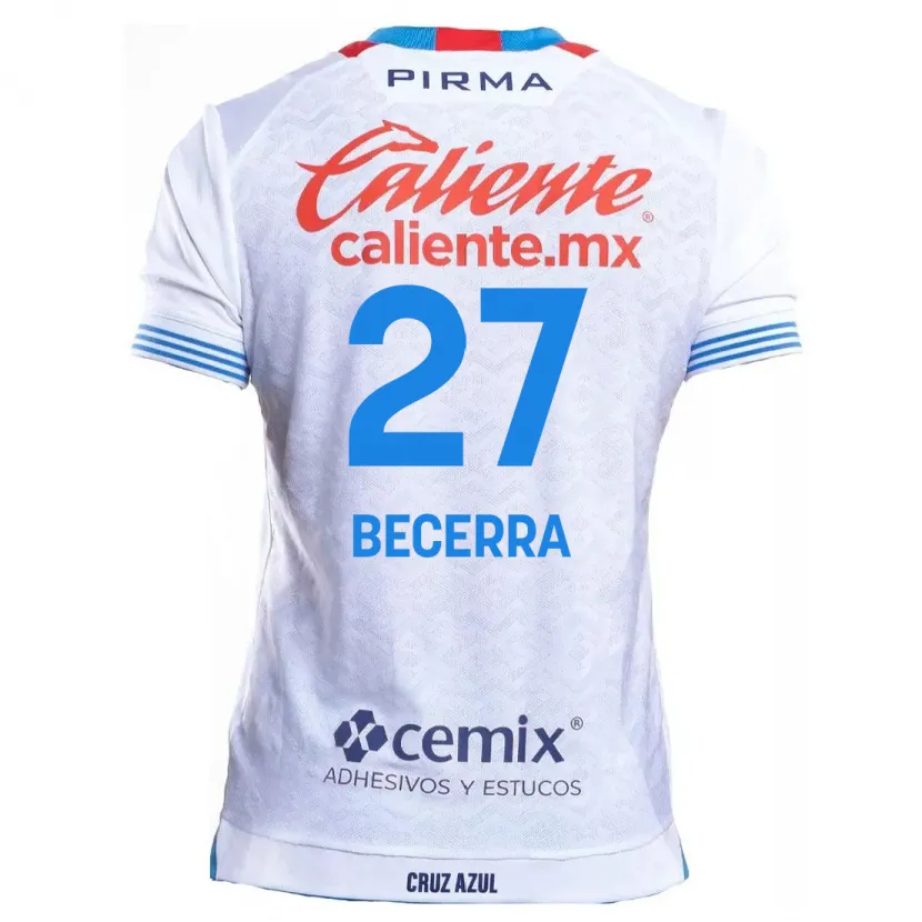 Danxen Kid Ana Becerra #27 White Blue Away Jersey 2024/25 T-Shirt