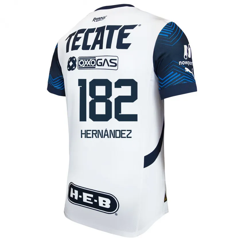 Danxen Kid Derek Hernández #182 White Blue Away Jersey 2024/25 T-Shirt