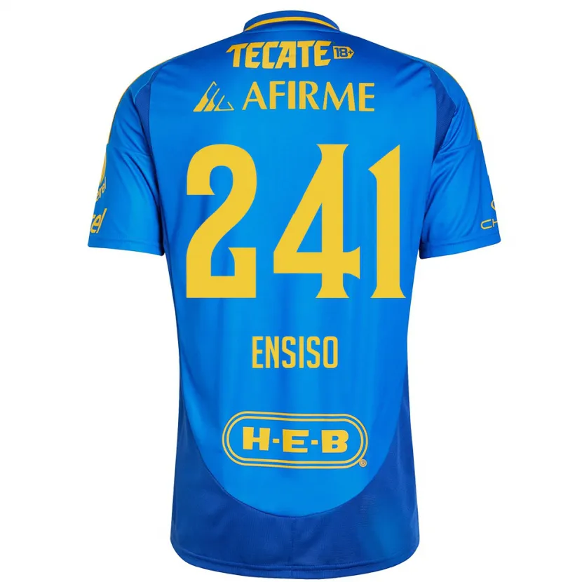 Danxen Kid Eduardo Ensiso #241 Blue Yellow Away Jersey 2024/25 T-Shirt