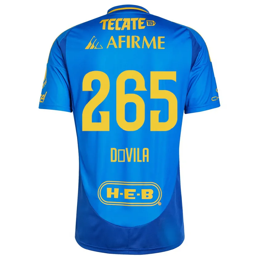 Danxen Kid Emiliano Dávila #265 Blue Yellow Away Jersey 2024/25 T-Shirt