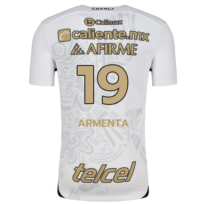Danxen Kid Eduardo Armenta #19 White Black Away Jersey 2024/25 T-Shirt