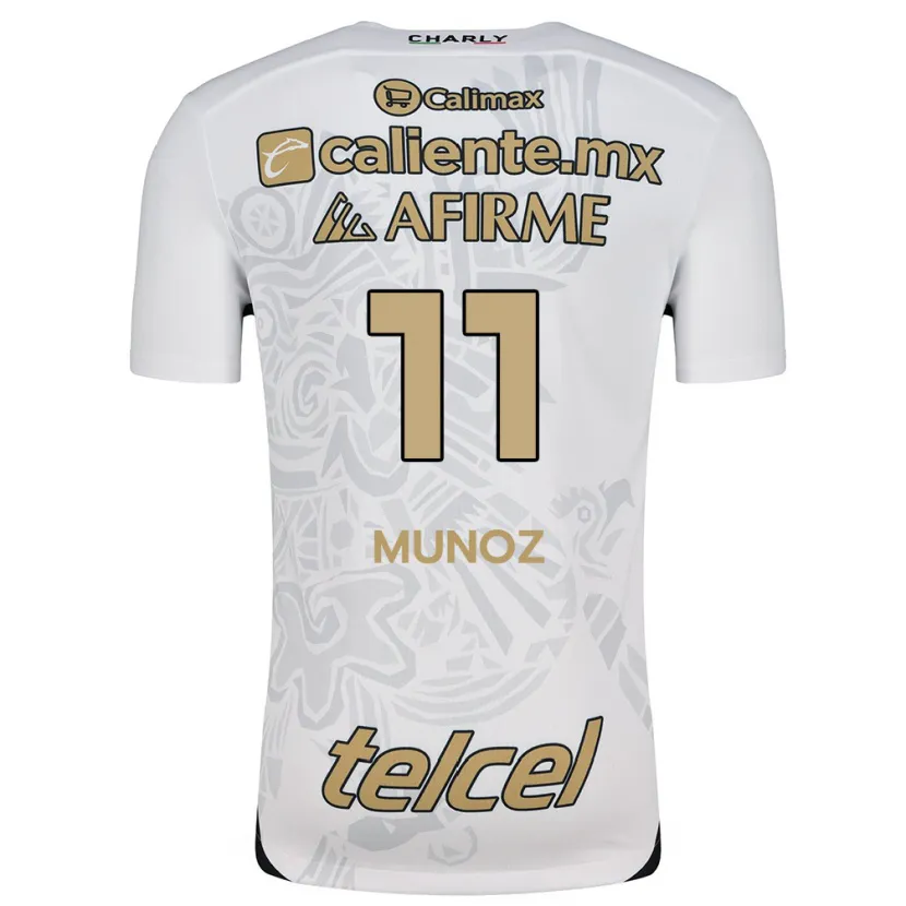Danxen Kid Sanjuana Muñoz #11 White Black Away Jersey 2024/25 T-Shirt