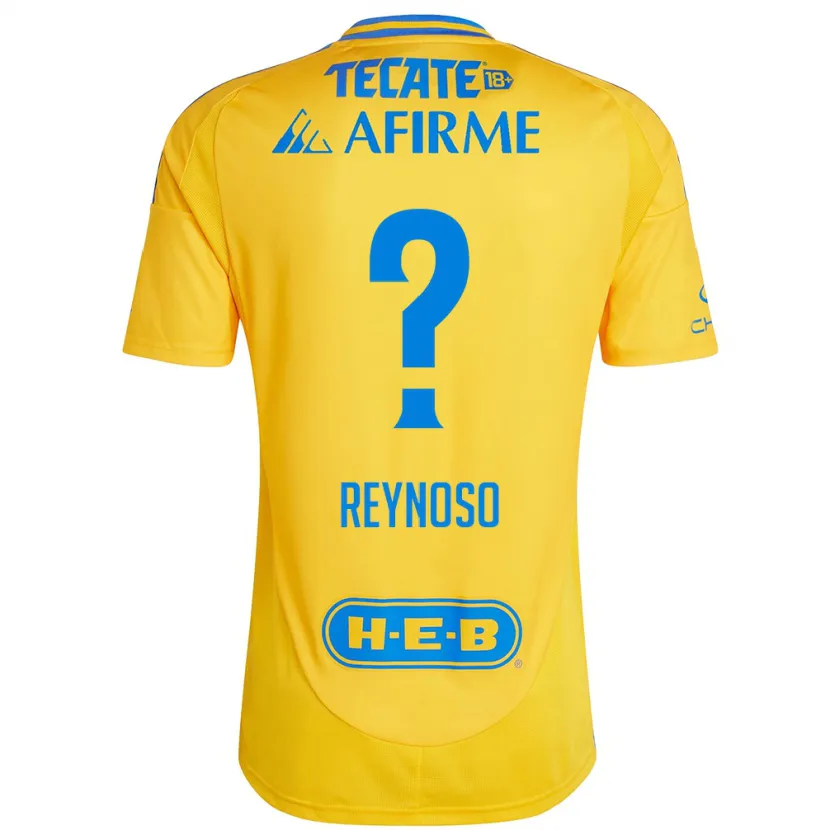 Danxen Men Omar Reynoso #0 Gold Yellow Home Jersey 2024/25 T-Shirt