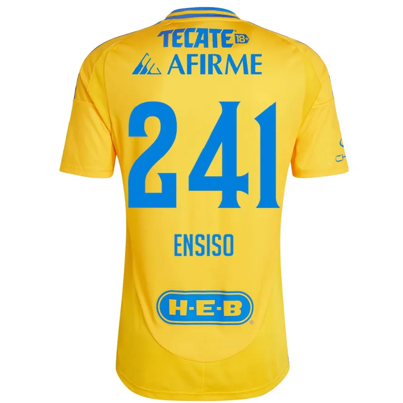 Danxen Men Eduardo Ensiso #241 Gold Yellow Home Jersey 2024/25 T-Shirt
