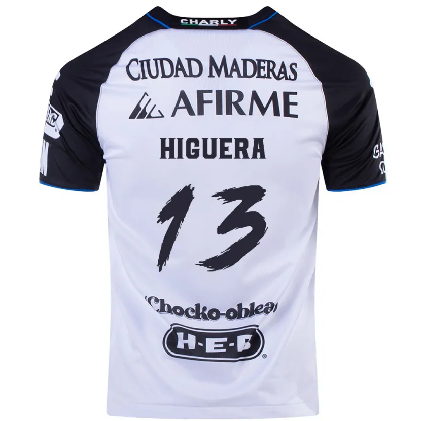 Danxen Men Carlos Higuera #13 Black Blue Home Jersey 2024/25 T-Shirt