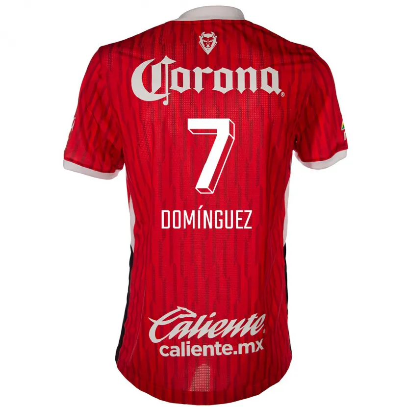 Danxen Men Juan Domínguez #7 Red White Home Jersey 2024/25 T-Shirt