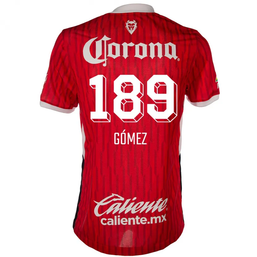 Danxen Men Enrique Gómez #189 Red White Home Jersey 2024/25 T-Shirt