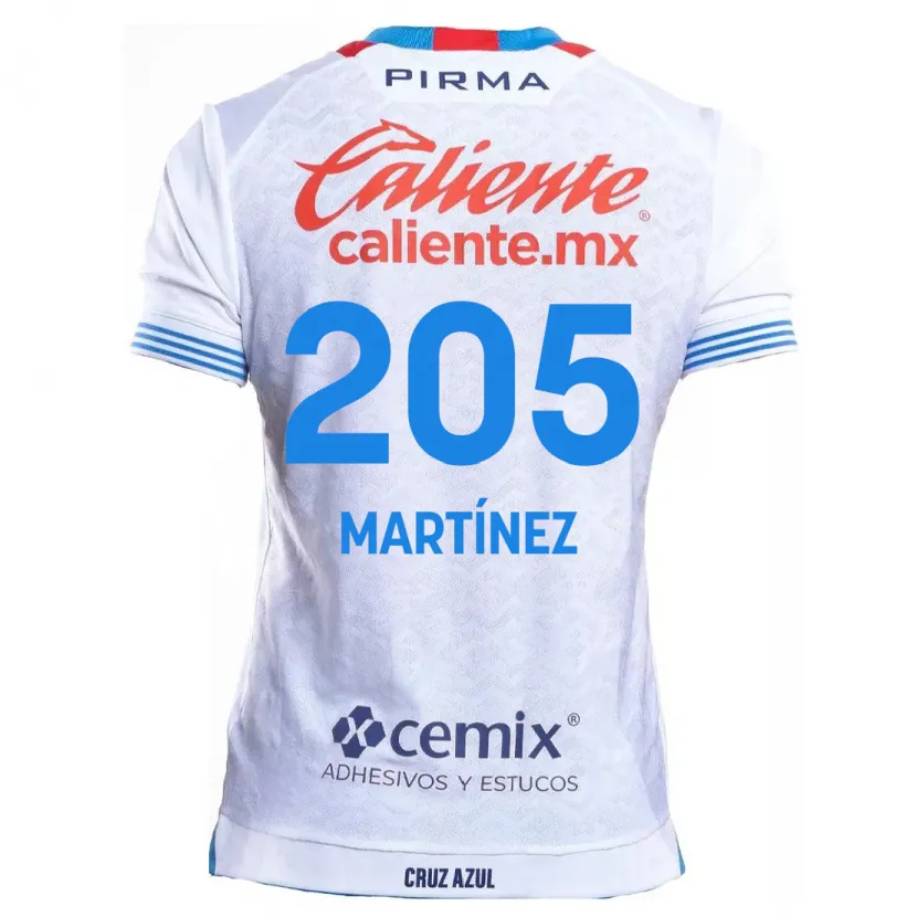 Danxen Men César Martínez #205 White Blue Away Jersey 2024/25 T-Shirt