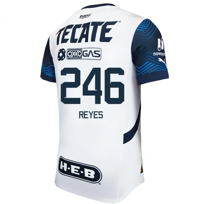 Danxen Men Cristian Reyes #246 White Blue Away Jersey 2024/25 T-Shirt