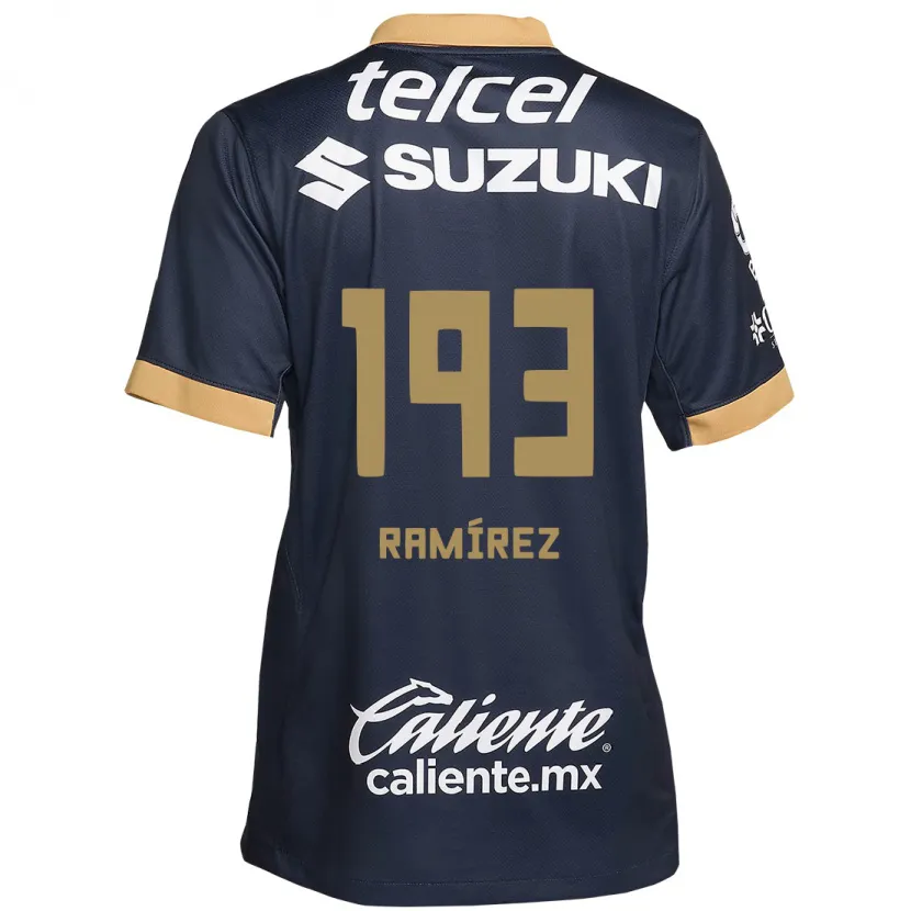 Danxen Men Héctor Ramírez #193 Obsidian Gold White Away Jersey 2024/25 T-Shirt