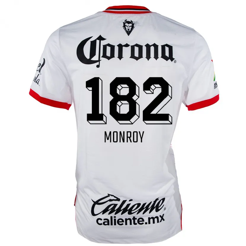 Danxen Men Brayan Monroy #182 White Red Away Jersey 2024/25 T-Shirt