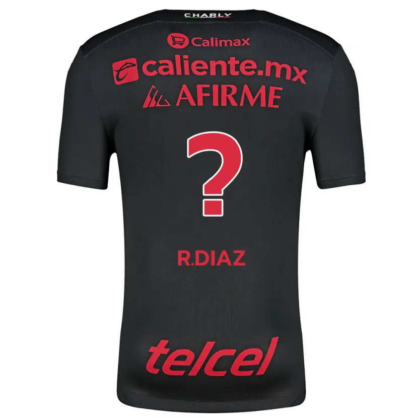 Danxen Women Ricardo Díaz #0 Black Red Home Jersey 2024/25 T-Shirt