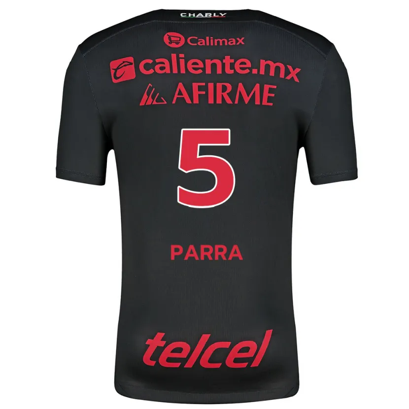 Danxen Women Rodrigo Parra #5 Black Red Home Jersey 2024/25 T-Shirt