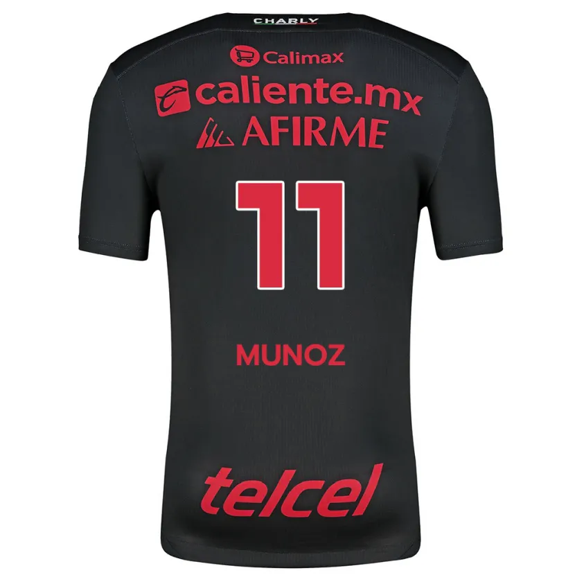 Danxen Women Sanjuana Muñoz #11 Black Red Home Jersey 2024/25 T-Shirt