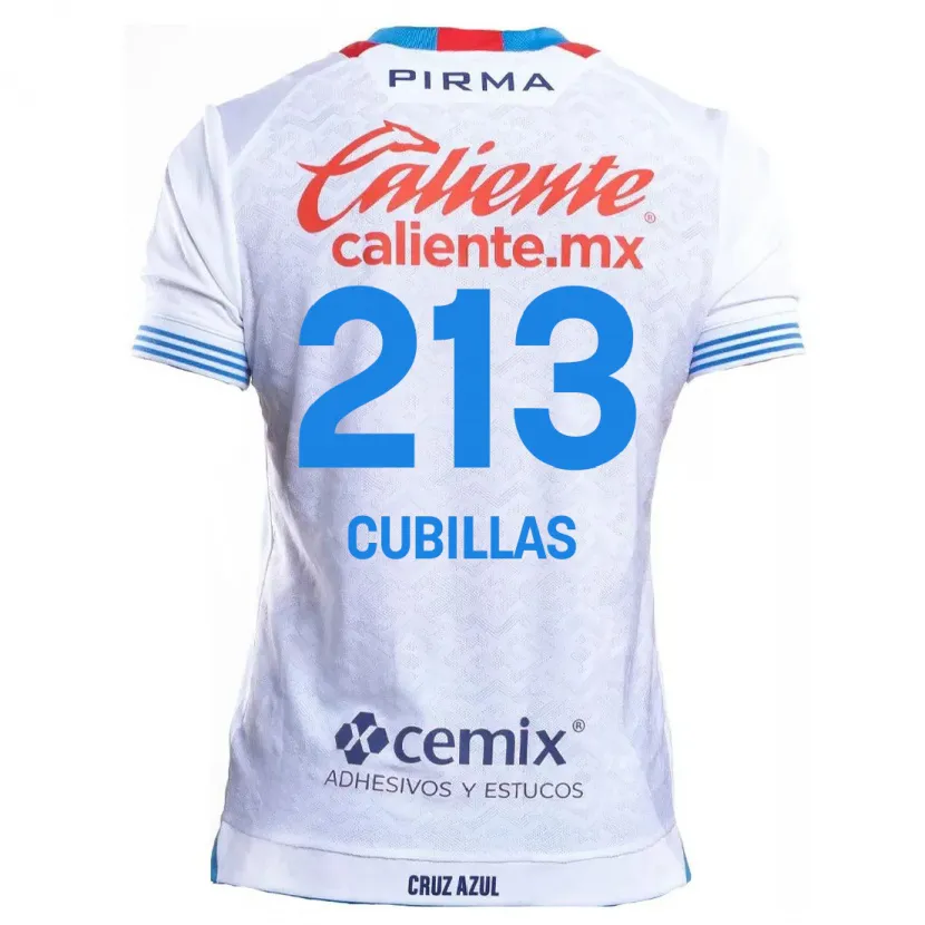 Danxen Women Andre Cubillas #213 White Blue Away Jersey 2024/25 T-Shirt
