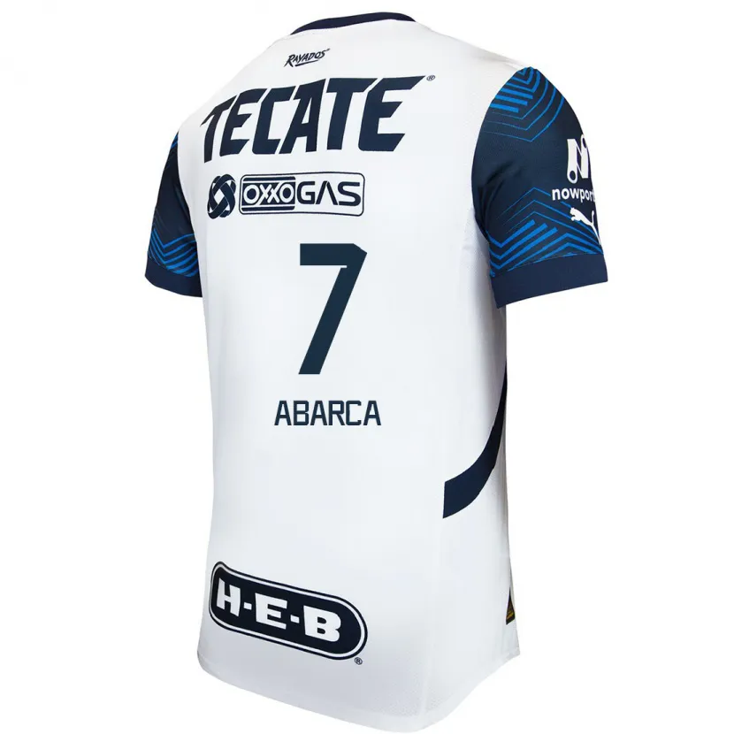 Danxen Women Vidalia Abarca #7 White Blue Away Jersey 2024/25 T-Shirt