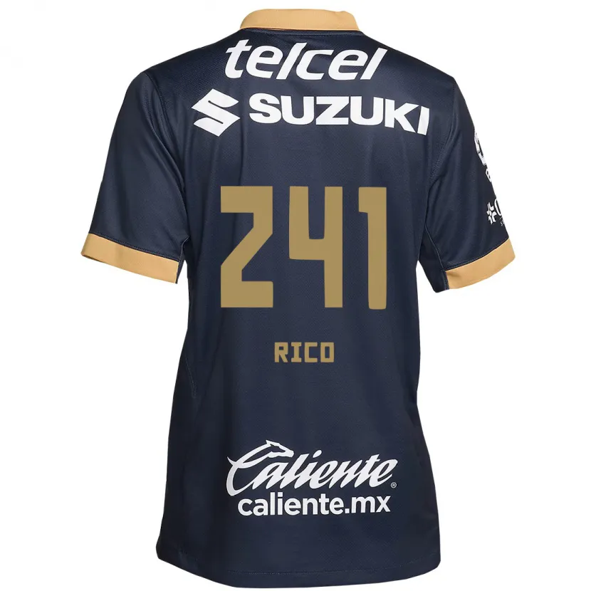 Danxen Women Ángel Rico #241 Obsidian Gold White Away Jersey 2024/25 T-Shirt
