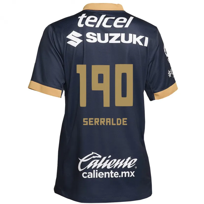 Danxen Women Gerardo Serralde #190 Obsidian Gold White Away Jersey 2024/25 T-Shirt