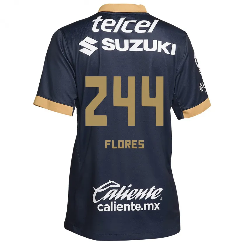 Danxen Women Jonathan Flores #244 Obsidian Gold White Away Jersey 2024/25 T-Shirt