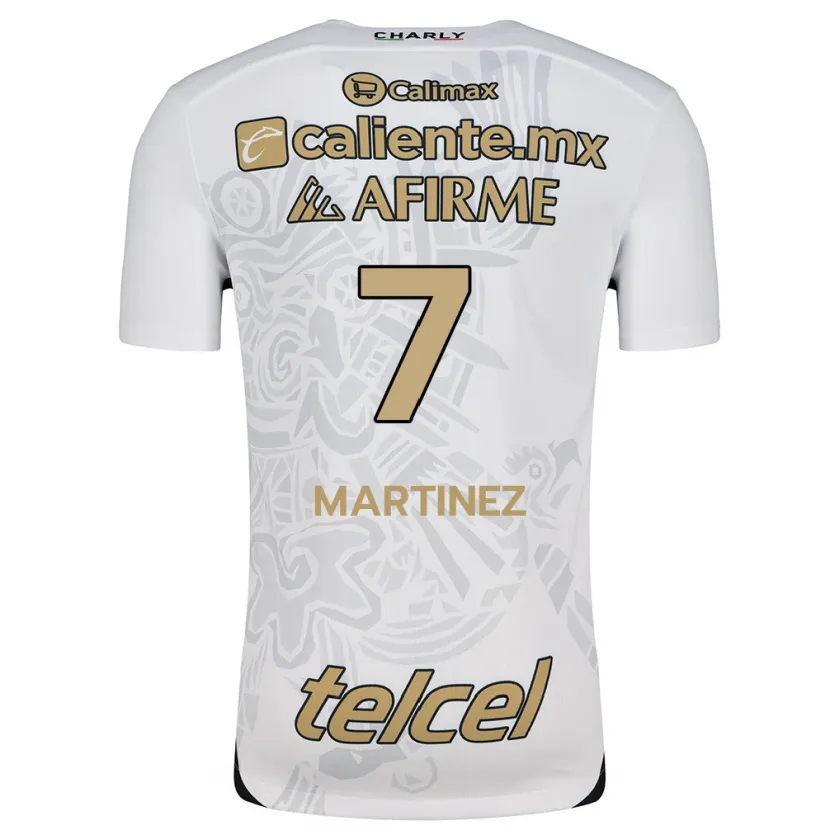 Danxen Women Alejandro Martínez #7 White Black Away Jersey 2024/25 T-Shirt