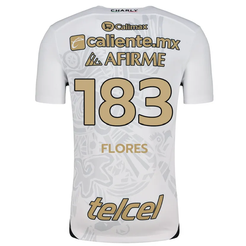 Danxen Women Abraham Flores #183 White Black Away Jersey 2024/25 T-Shirt