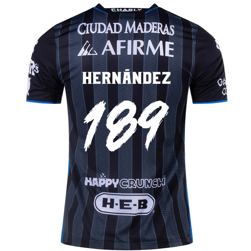 Danxen Women Sebastián Hernández #189 White Black Away Jersey 2024/25 T-Shirt