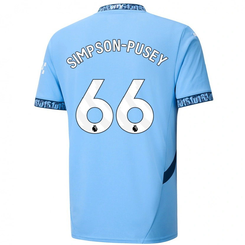 Danxen Kid Jahmai Simpson-Pusey #66 Navy Blue Home Jersey 2024/25 T-Shirt