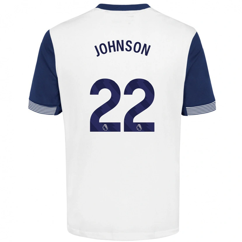 Danxen Kid Brennan Johnson #22 White Blue Home Jersey 2024/25 T-Shirt