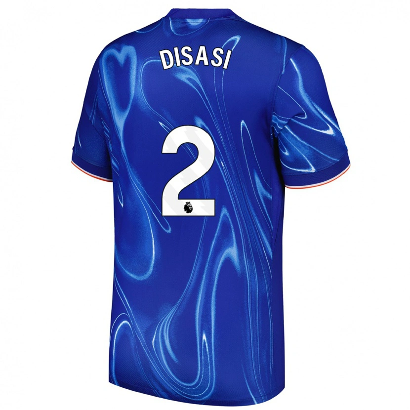 Danxen Kid Axel Disasi #2 Blue White Home Jersey 2024/25 T-Shirt
