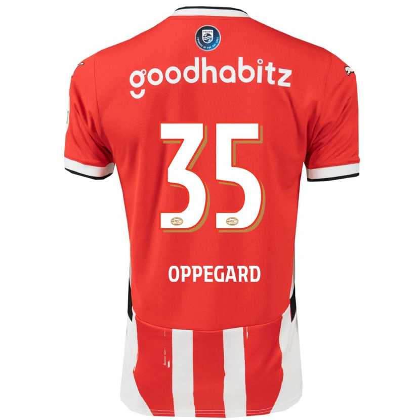 Danxen Kid Fredrik Oppegård #35 Red White Home Jersey 2024/25 T-Shirt