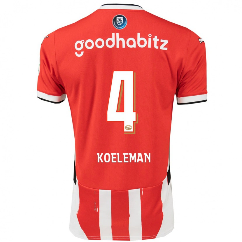 Danxen Kid Senna Koeleman #4 Red White Home Jersey 2024/25 T-Shirt