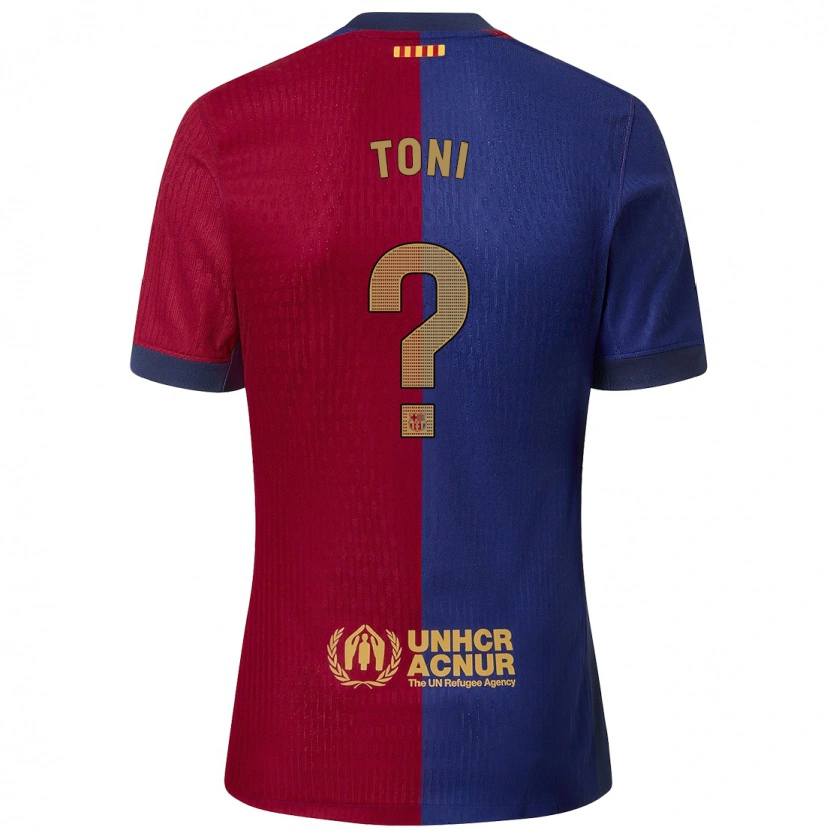 Danxen Kid Toni Fernández #0 Blue Red Home Jersey 2024/25 T-Shirt