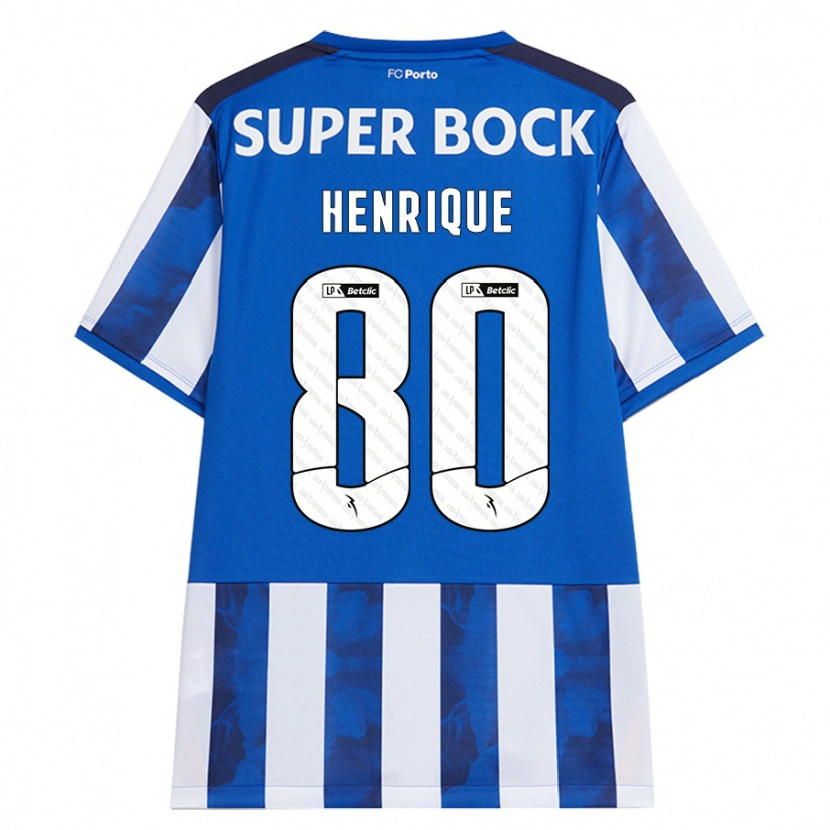 Danxen Kid Kaio Henrique #80 Blue White Home Jersey 2024/25 T-Shirt