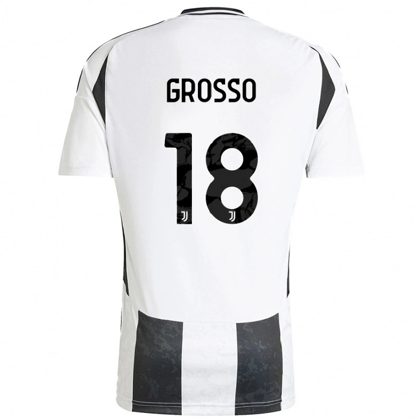 Danxen Kid Filippo Grosso #18 White Black Home Jersey 2024/25 T-Shirt