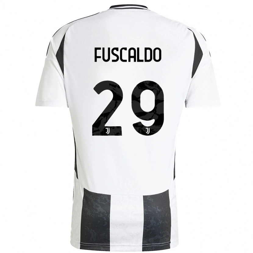 Danxen Kid Matteo Fuscaldo #29 White Black Home Jersey 2024/25 T-Shirt