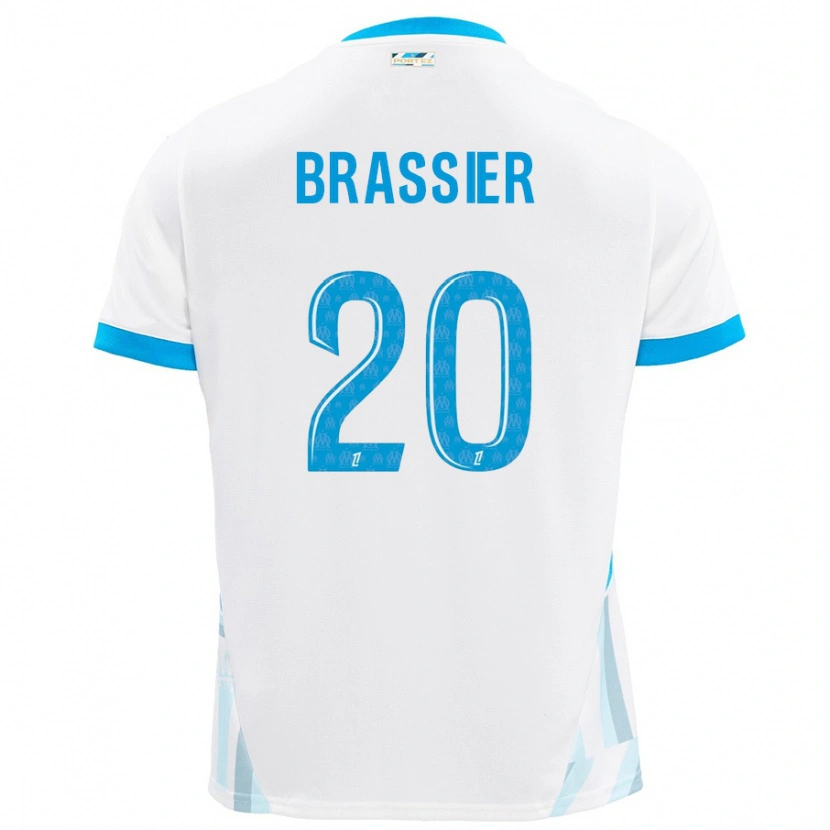 Danxen Kid Lilian Brassier #20 White Sky Blue Home Jersey 2024/25 T-Shirt